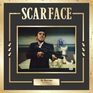 Ilustracion Enmarcada Autografiada Scarface con certificado PSA