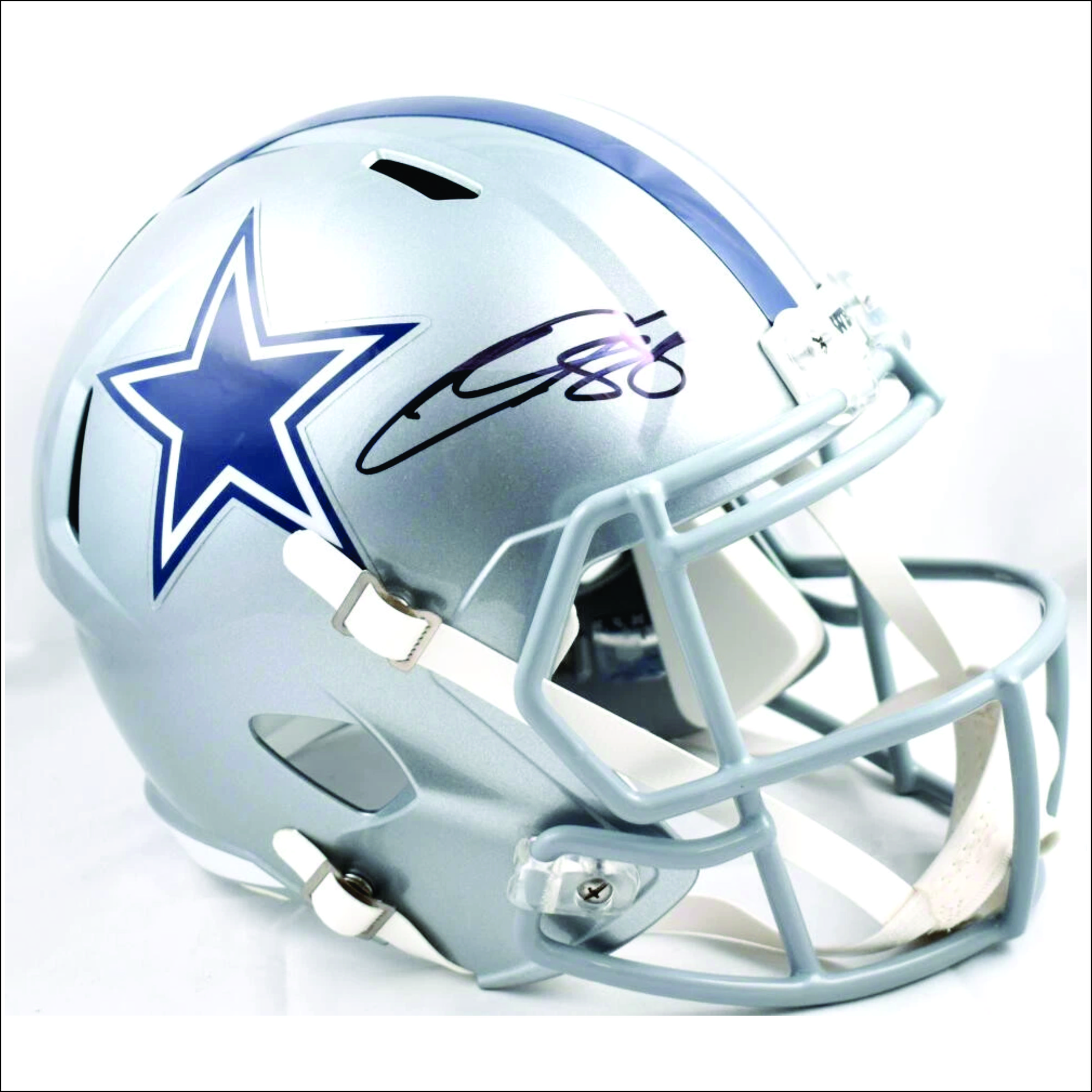 Casco Speed NFL Cowboyws CeeDee Lamb Autógrafo con certificado Fanatics