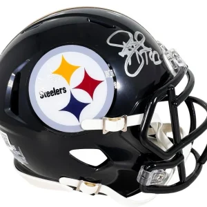 Mini Casco NFL Troy Polamalu Autógrafo con certificado Beckett