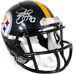 Mini Casco NFL Troy Polamalu Autógrafo con certificado Beckett