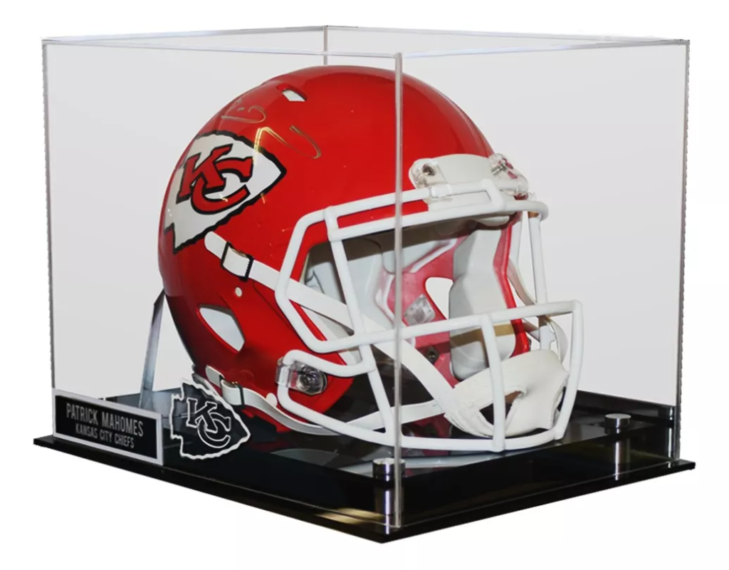 vitrina deportiva Guadalajara
vitrina casco futbol americano Guadalajara
vitrina balón fútbol acrílico