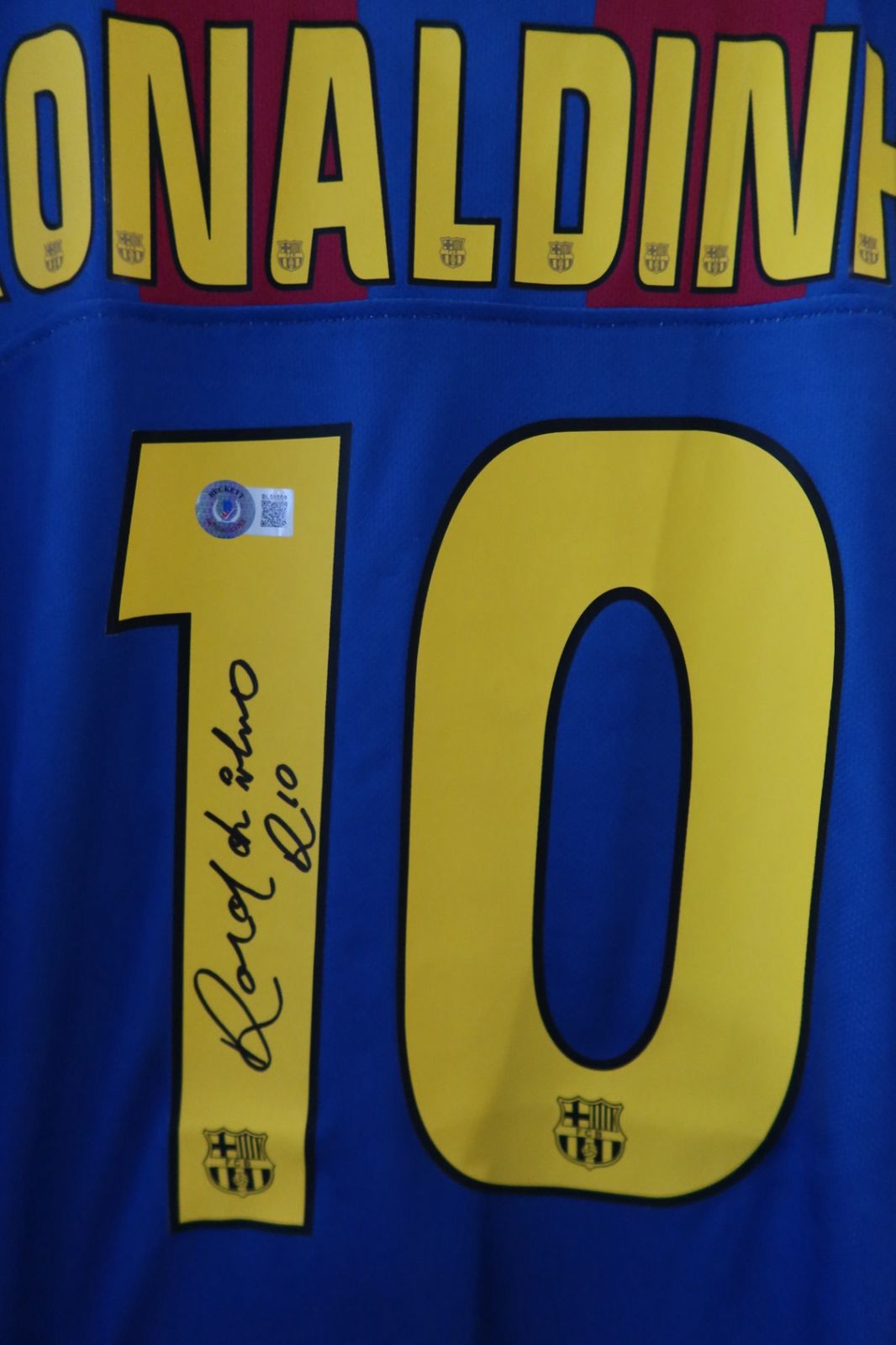 Ronaldinho 05-06 Barcelona Home Beckett - Imagen 3