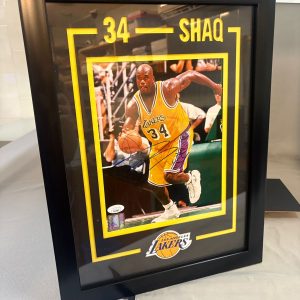 Ilustracion Autografiada Shaquille O’Neal con certificado JSA