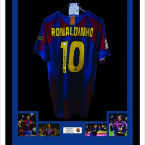 Ronaldinho 05-06 Barcelona Home Beckett Enmarcado