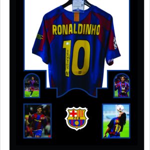 Ronaldinho 05-06 Barcelona Home Beckett Enmarcado