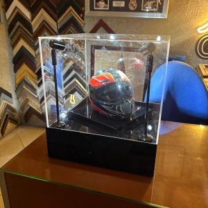 Vitrina Giratoria y con luz Led Mini Casco Automovilismo/Americano
