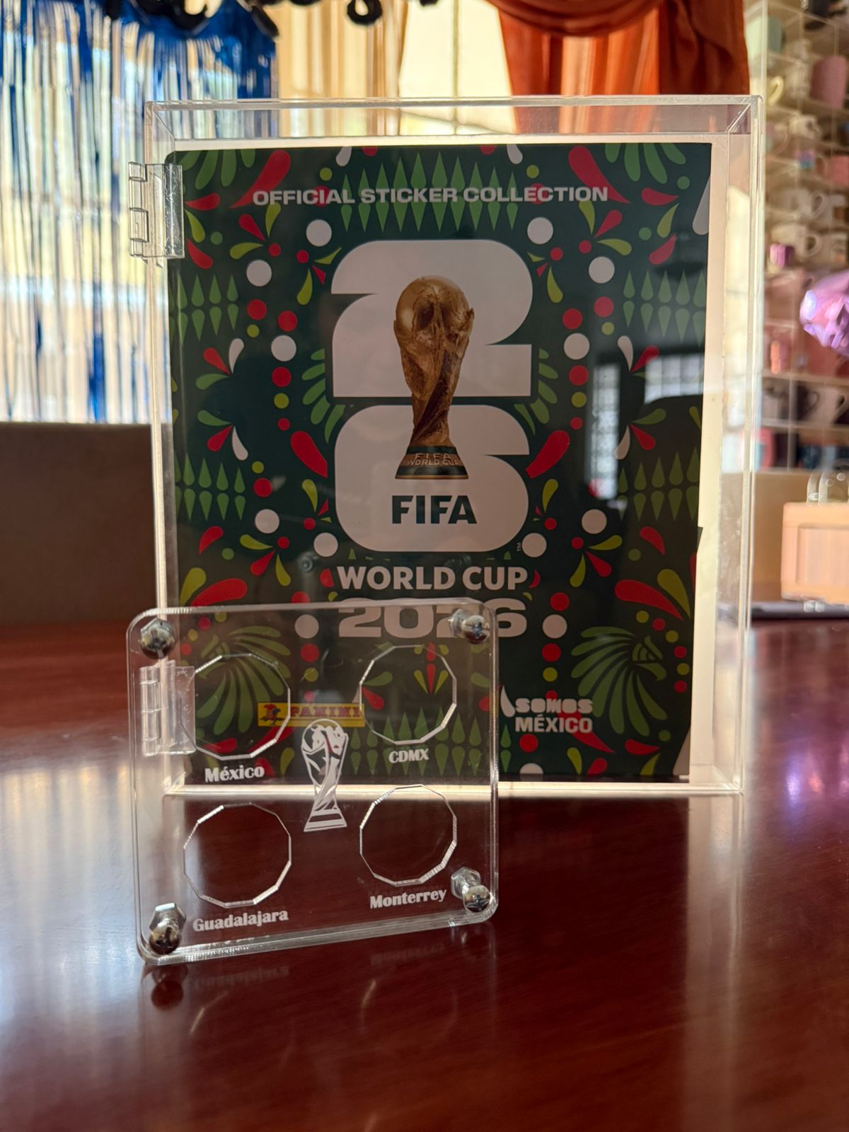 Mundial Porta álbum de acrílico y Exhibidor para monedas